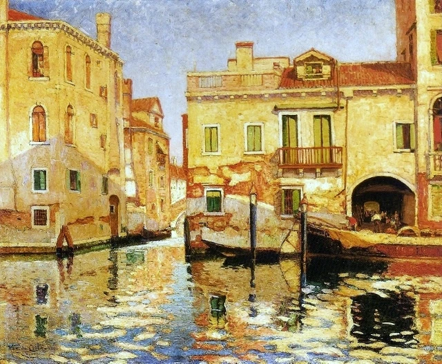 1883-Mário Navarro da Costa - Sole estivo, Venezia, Casa di Tiziano